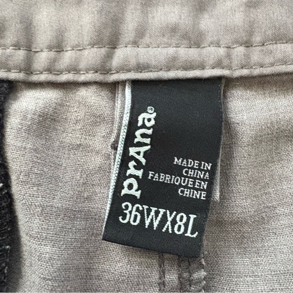 PrAna Furrow Shorts Men's 36x8*(38x7.5) Brown Chino Hemp Blend Outdoor Hiking - Picture 3 of 13